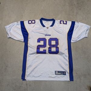 VTG Minnesota Vikings Adrian Peterson Jersey 28 Men's 52 Reebok Flaws